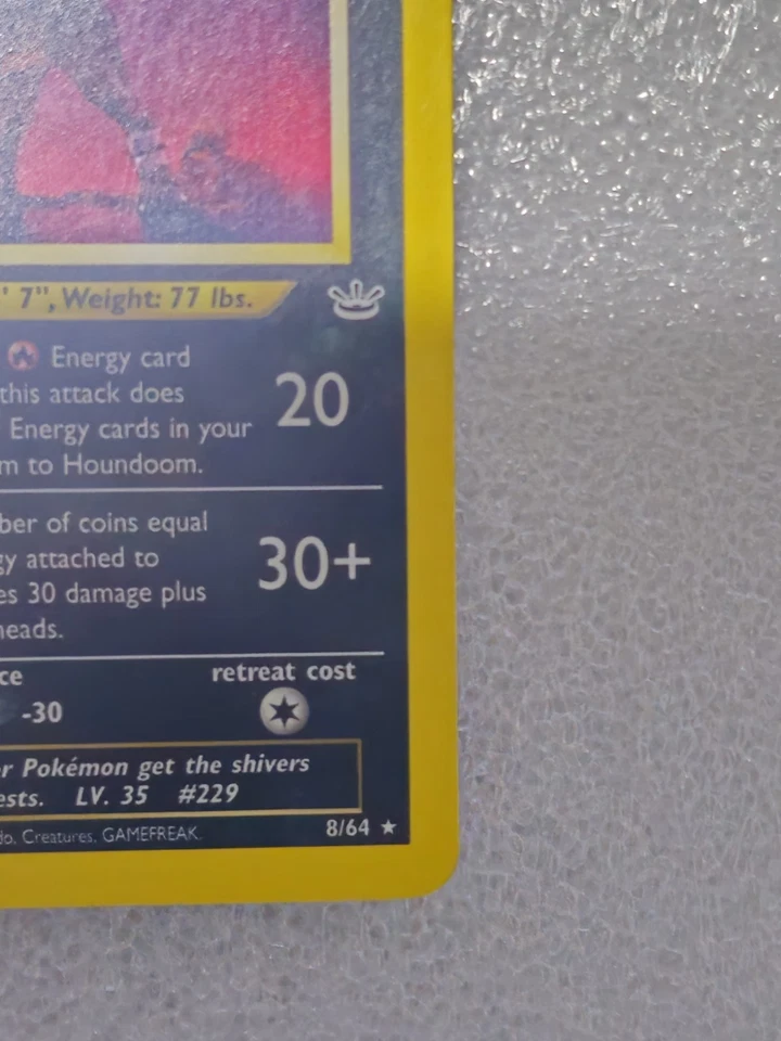 Houndoom Neo Revelation Holo Card 08/64 Unlimited Edition - Image 4 of 4