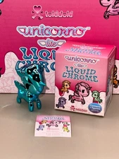 tokidoki Liquid Chrome Unicorno Lite “Sky Chrome (Blue)” w/Box/Guide