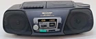 VTG Sharp Portable CD AM/FM Cassette Tape Stereo System QT-CD111 Tested/Works