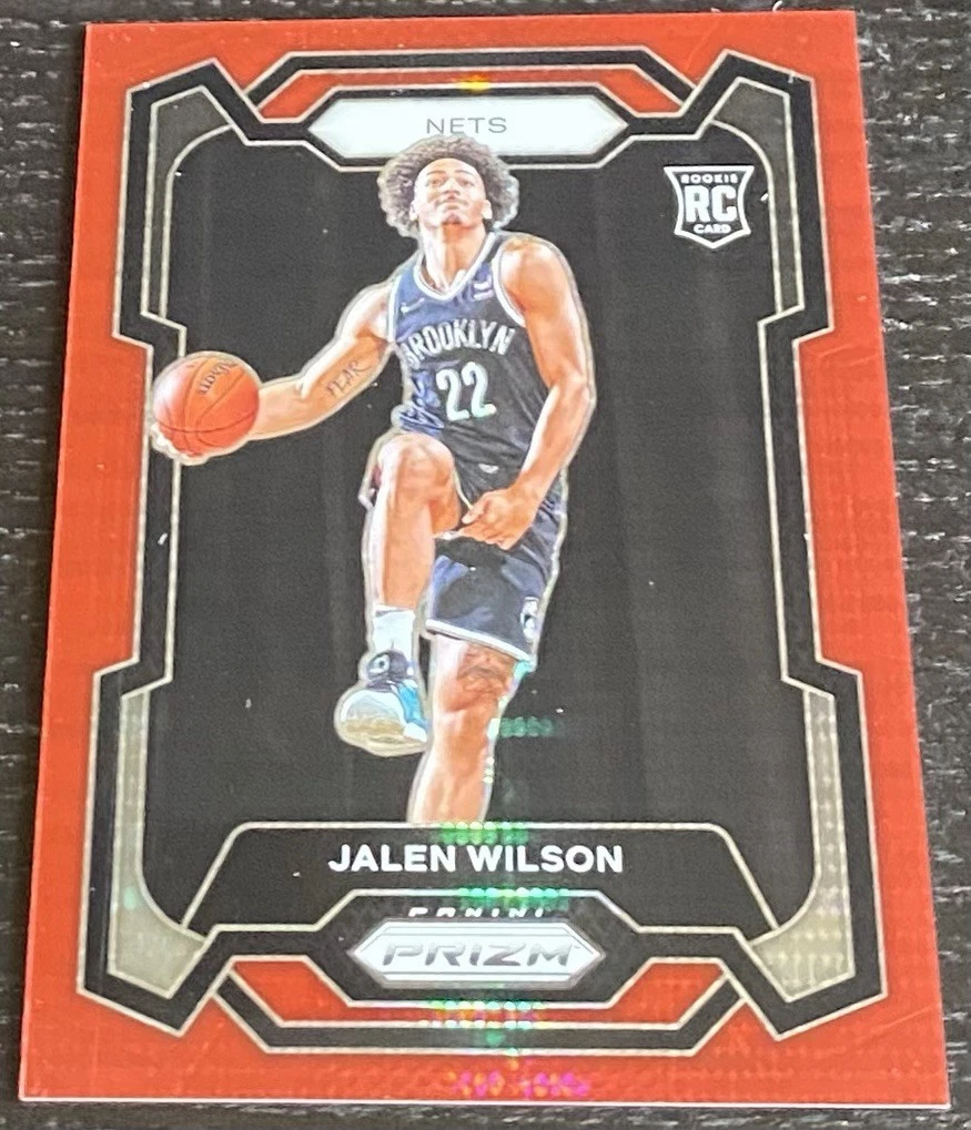 2023-24 Panini Prizm #128 Jalen Wilson Prizms Red Seismic #/299