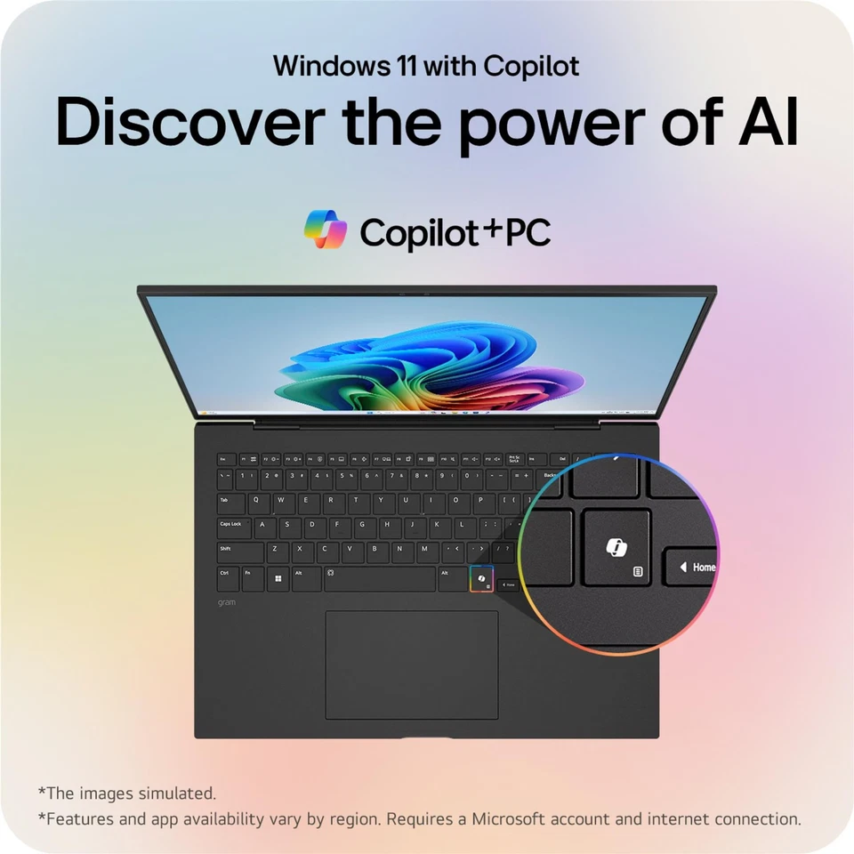LG Gram 17Z90TL-G AI Copilot+ Core Ultra 7 256V 16GB RAM 1TB SSD 17" Laptop - Image 4 of 4