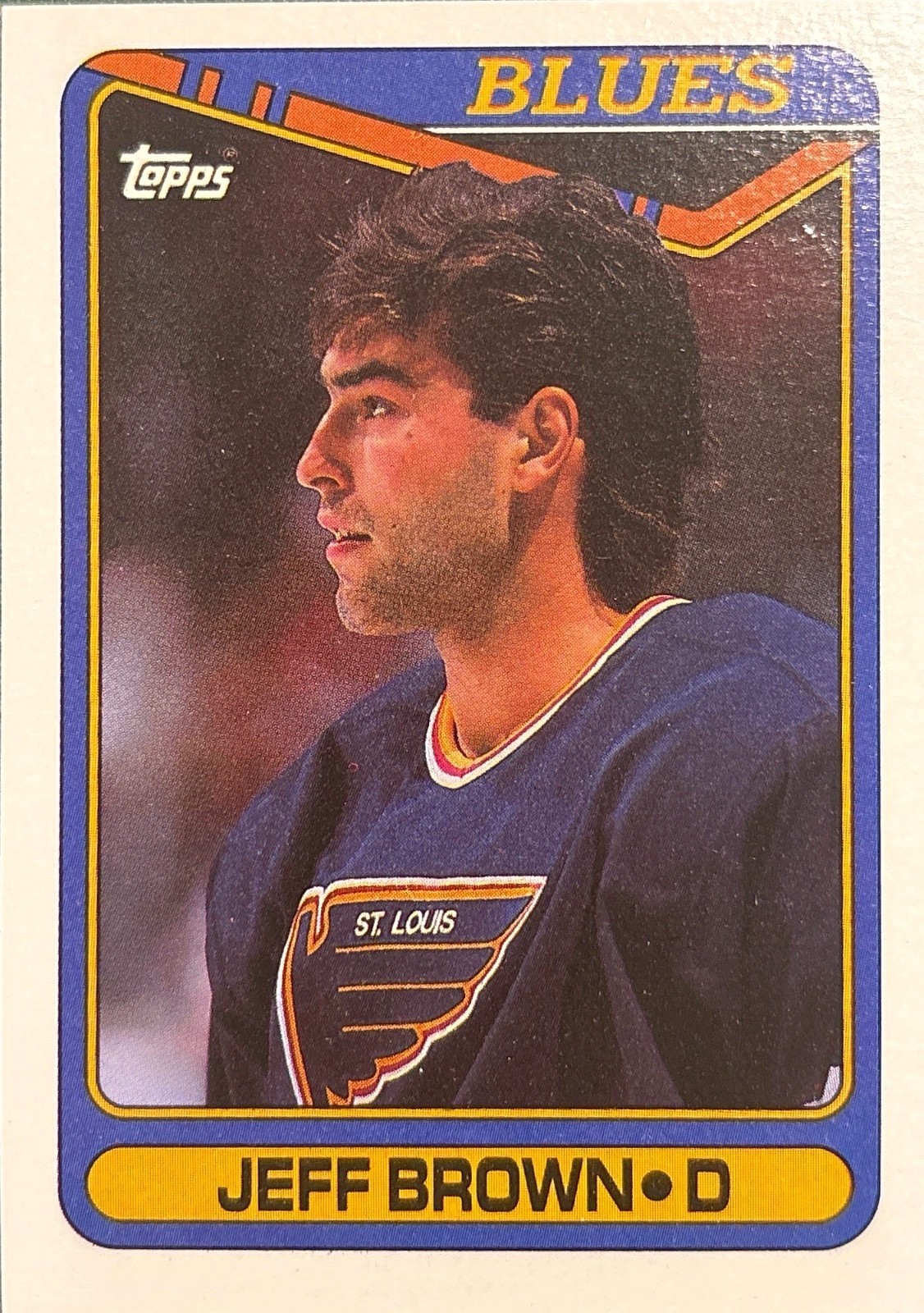 1990-91 Topps - Jeff Brown #295 St. Louis Blues