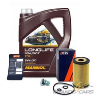 Atec ÖLfilter + 5L 5W-30 FÜR Audi A1 A3 A4 Skoda VW Golf 5 6 Touran 1.6 2.0 TDI