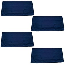 4 Stk Kopfkissenbezug 40x80 cm Jacquard Damast Blau Kissenbezug 100% Baumwolle