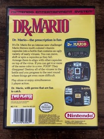 Dr. Mario (Nintendo NES, 1990) cartuccia e custodia in plastica, manuale non incluso