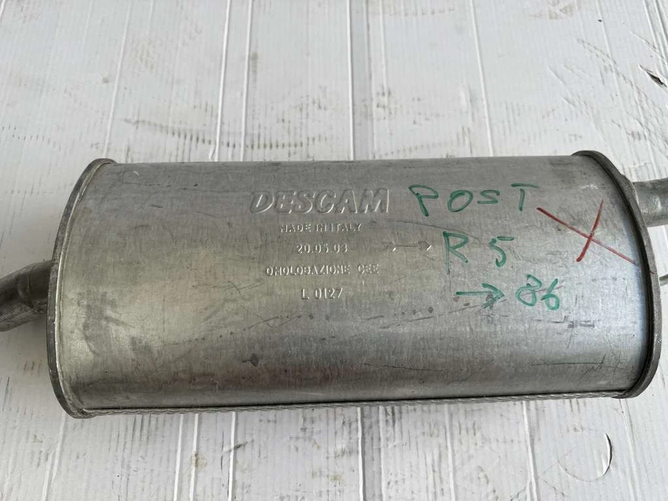 SILENZIATORE SCARICO MARMITTA POSTERIORE RENAULT 5 R5 1986 VEDI DESCRIZIONE (... - Изображение 4 из 4