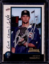 1998 Bowman Rookie Card #315 Padres Buddy Carlyle  Auto/ Signed IP