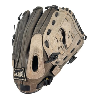 Spalding Baseball Glove 18430 RHT Right Hand Throw 13'' Gray Top-Grain Leather