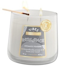 Candle-Lite Vibes Aromatic Fougere Scented Candles, 15 oz Resilience NEW 