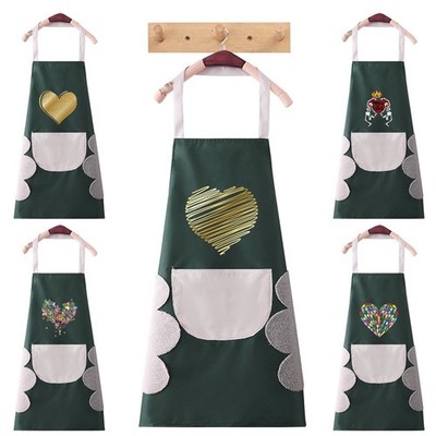 Unisex Kitchen Apron Chef Cook Baking Catering BBQ Apron Pocket Adjustable UK
