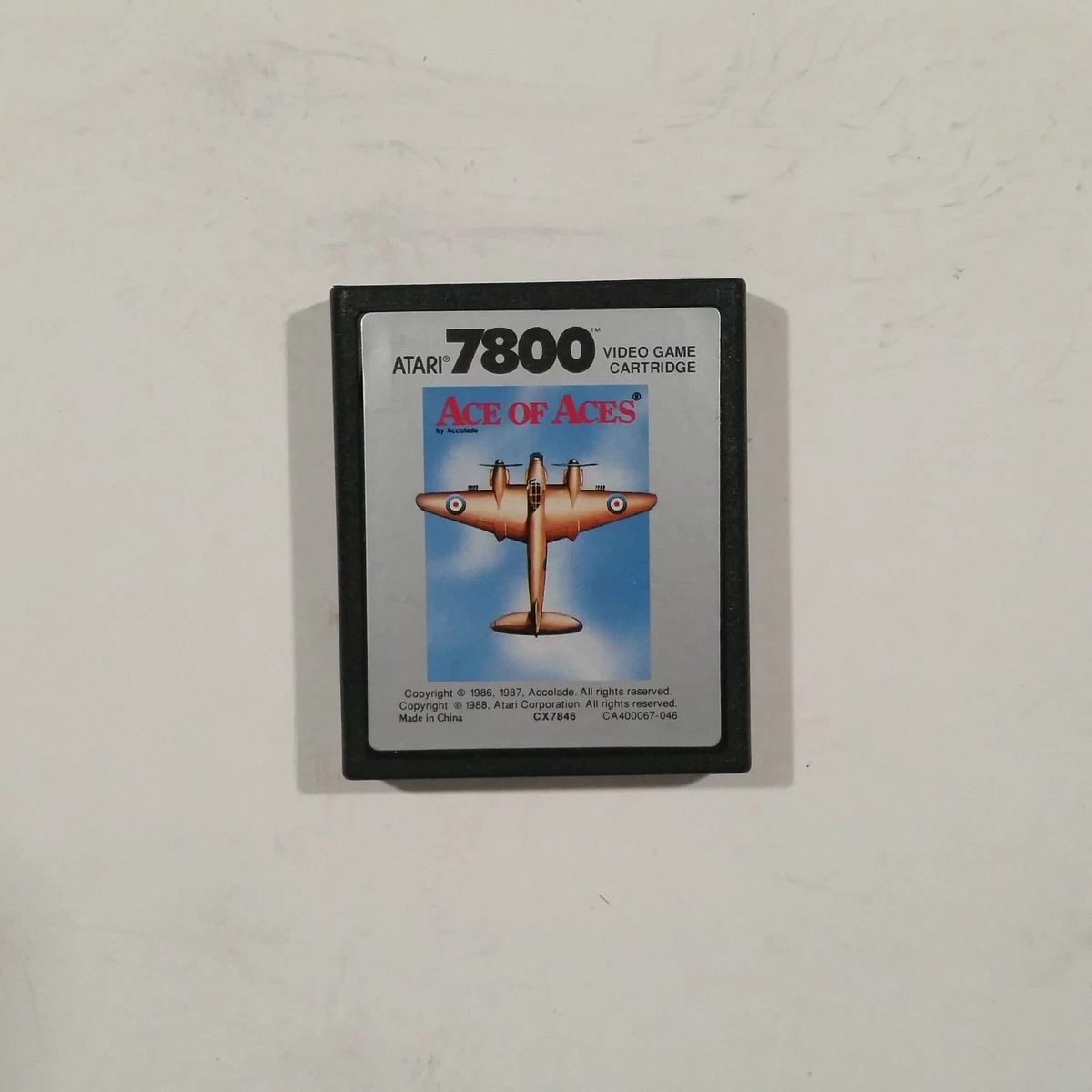 Jeu Ace Of Aces Pour Atari 7800 – Complet En Boîte – Version PAL Rare