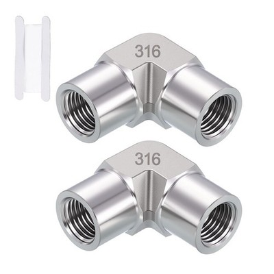 1/4'' FNPT to W/ Sealing Tapes, 316 Stainless Steel Pipe Fittings 