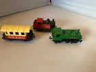 Vintage  Matchbox 0-4-0 Steam Loco 1978 Superfast Train Red w/  Passenger Car