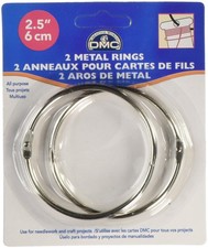 Metal Craft Rings 2.5 Inch Set of 2 for Organizing Threads and Bobbins