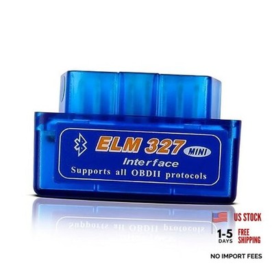 Mini ELM327 OBDII Car Diagnostic Scan, Car Professional Bluetooth Scan blue