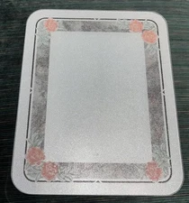 CORELLE Corning Glass Counter Saver SILK and ROSES 12" X 15" Cutting Board