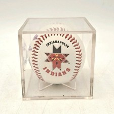 Indianapolis Indians Baseball Signed Ball in Case