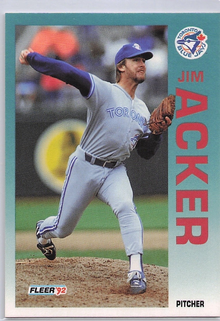 1992 Fleer - Jim Acker #322