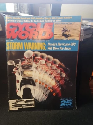 Cycle World Magazine Honda's Hurricane 600 Yamaha Virago May 1987 - Image 1 of 3