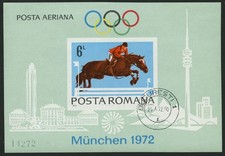 ROMANIA Bl. 94 O, 1972, Bl. Olympic Games, magnificent, Mi. 90.-