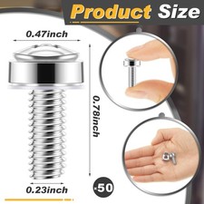 50 Sets M6 x 20 mm Rack Mount Cage Nuts, Screws and Washers for Rack Mount Se...