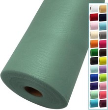 Sage Green Tulle Fabric Rolls 54 Inch by 40 Yards Tulle Bolt Spool for Wedding D