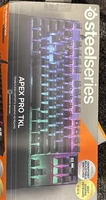 Steelseries Apex Pro TKL 64856 Wired Best Gaming Keyboard New Open Box Tested