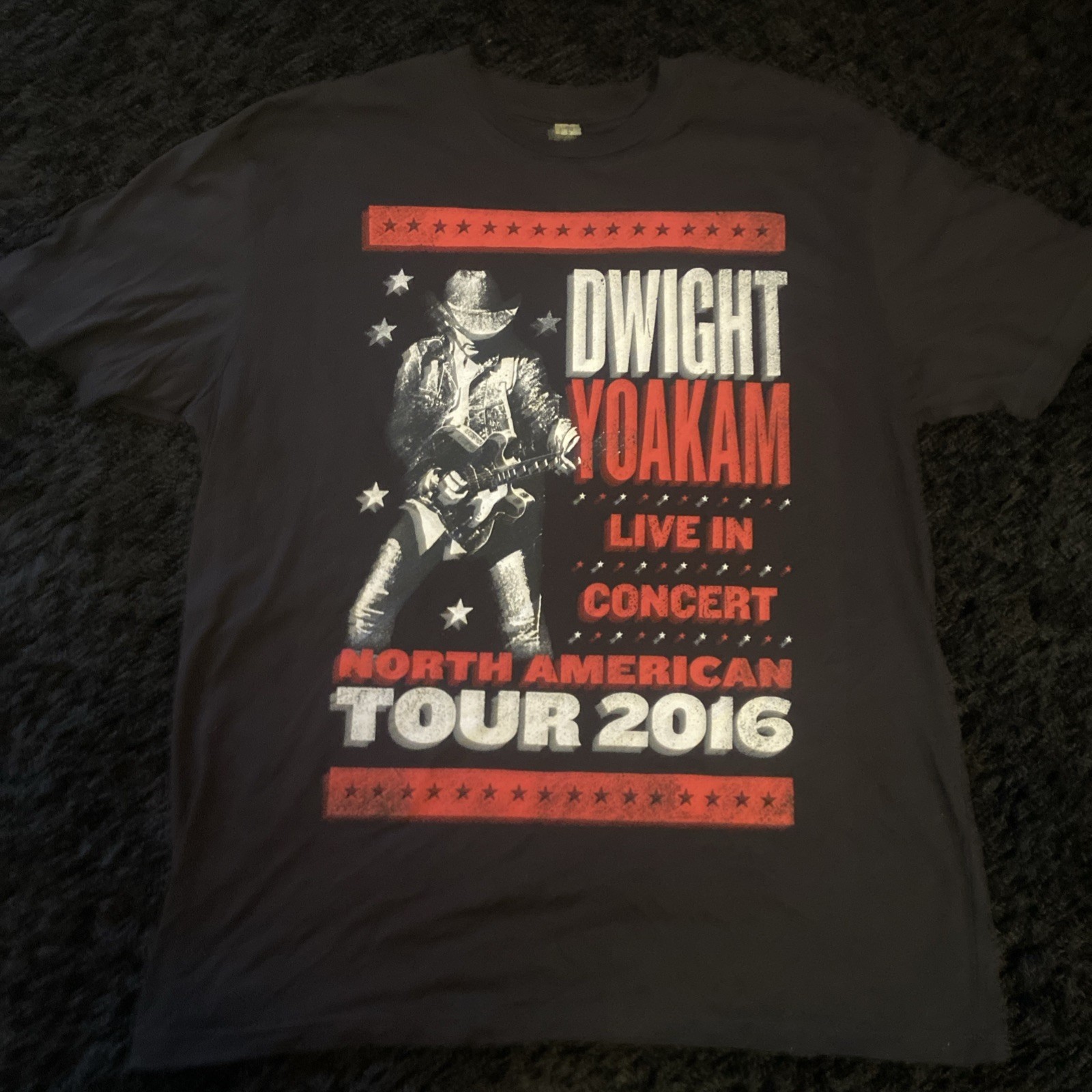 Dwight Yoakam Official Live In Concert North American Tour 2016 T-Shirt Size XL