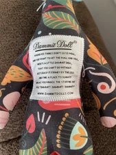 13” Multicolor Dammit Doll Stress Relief  Floral Pattern 