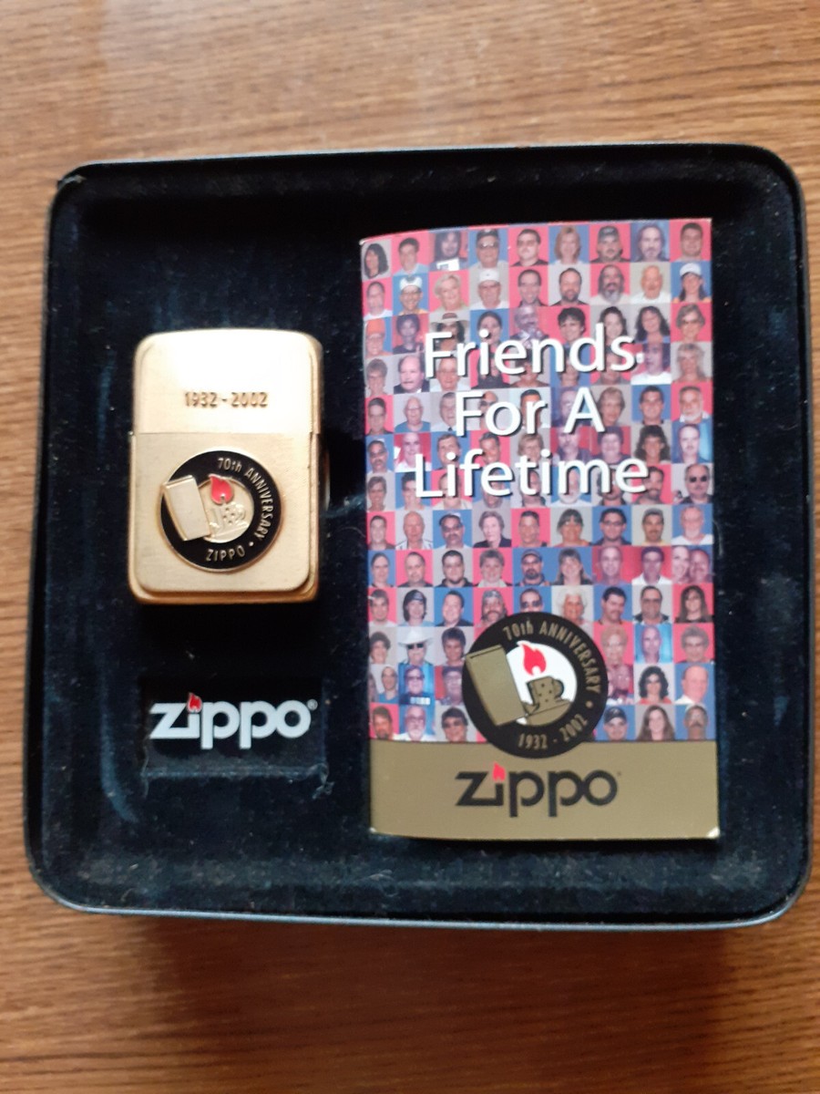 ZIPPO Friends For A Lifetime 1932-2002 70周年記念 ジッポライター 
