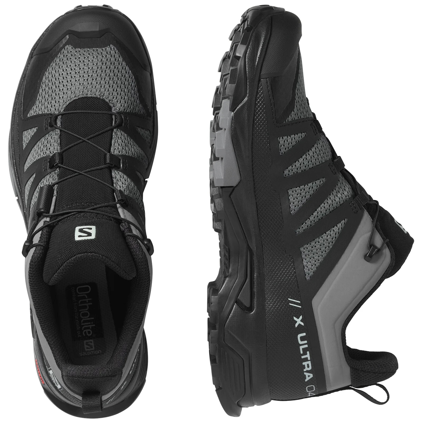 Salomon X Ultra 4 413856 Sneakers Uomo Silenziose Tonalità Nero Scarpe da Escursionismo Basse
