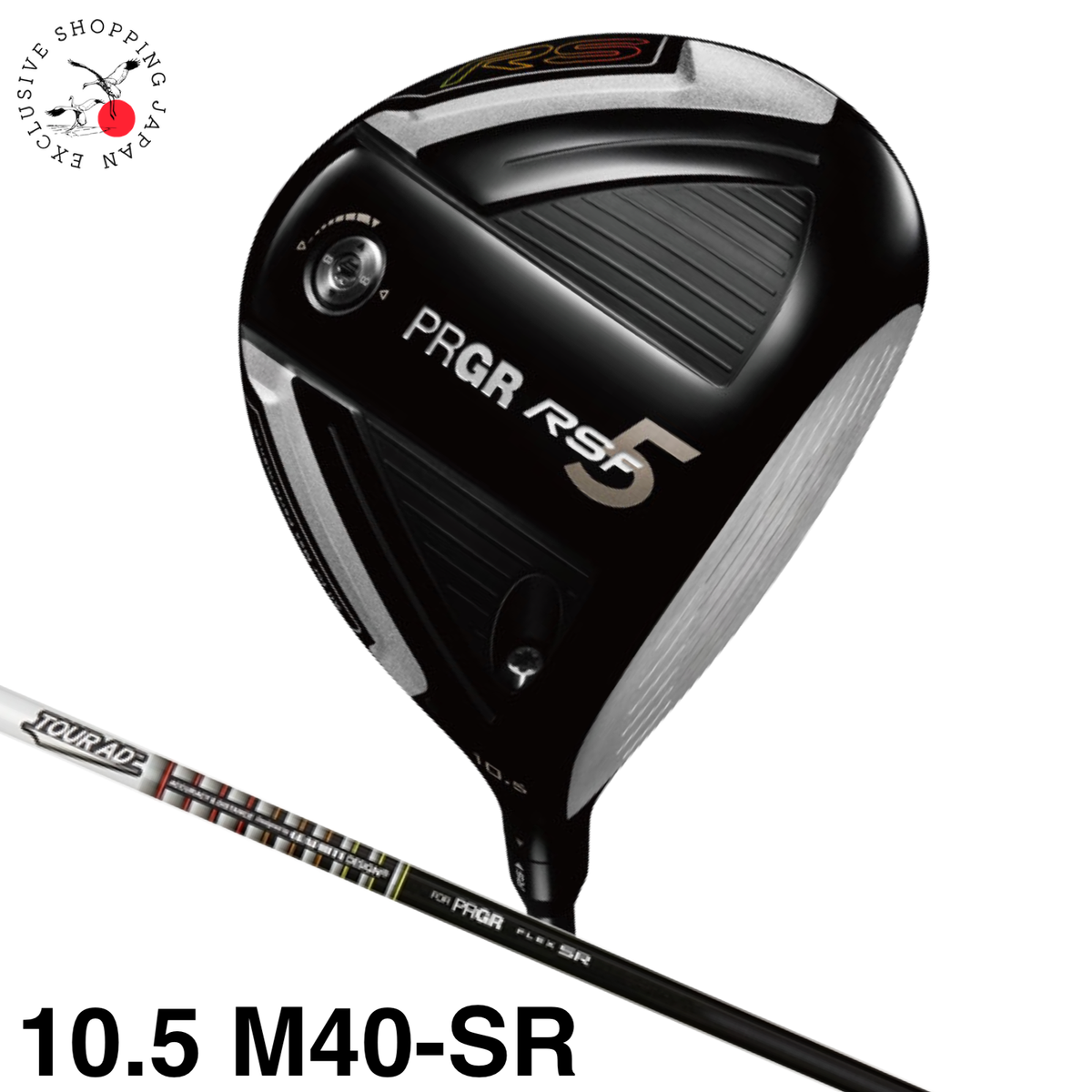 PRGR RSF5(2020) ツアーADforPRGR M40(SR) PRGR RS 5 Series F Driver 10.5° SR Flex M40 Tour AD Graphite