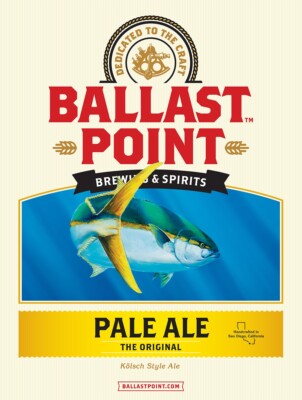 Vintage Ballast Point Yellowtail Pale Ale Metal Sign FREE SHIPPING Bar Decor