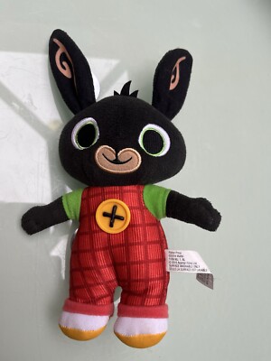 Little Bing Bunny Plüschtier Kuscheltier 10 Zoll Cbeebies schwarzes Kaninchen Teddybär 