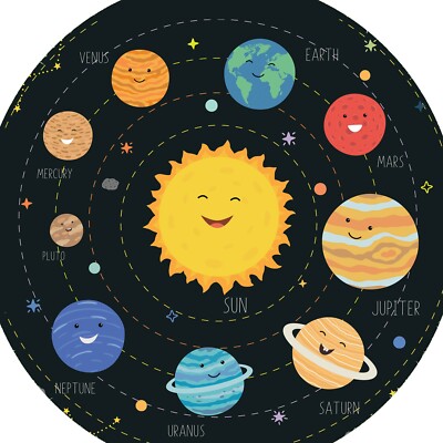 Sonnensystem Planeten - MINI Tufftablett Einsatz/Matte - schwarzes Tablett nicht enthalten