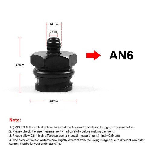 For Lexus LS1 LS6 LS2 LS3 LS7 -AN6 Aluminum Billet Valve Cover Breather Oil Cap - Picture 2 of 5