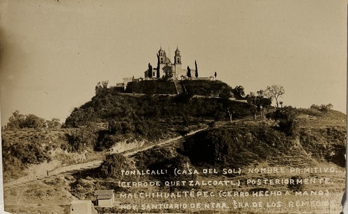 VTG MEXICO RPPC Postcard Sanctuary Of Our Lady Of Remedies, Puebla Early 1900s - 第 1/3 張圖片