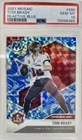 2021 Panini Mosaic Tom Brady NFL HOF Reactive Blue Prizm #285 PSA 10 Gem Mint