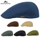 Sterkowski RUSTY Airy Pure Cotton Summer Flat Cap Breathable Handmade Duckbill