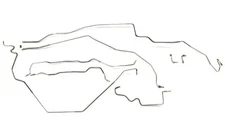 Complete Stainless Steel Prebent Brake Line Kit For Power Disc Front.