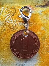 Charm 1991 35 Pfennig Gl&uuml;ck Talis Kleeblatt Jahrtag Geschenk Jubil&auml;um Geburtstag