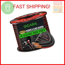 18AWG Speaker Wire, GearIT Pro Series 18 AWG Gauge Speaker Wire Cable (100 Feet 