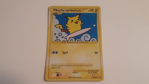 Détails Sur Pikachu Surfeur 114111 Holo Carte Pokemon