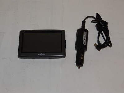 Insignia NS-NAV01 4.3-inch Portable GPS Navigator w/ Car Charger SD Card Bundle