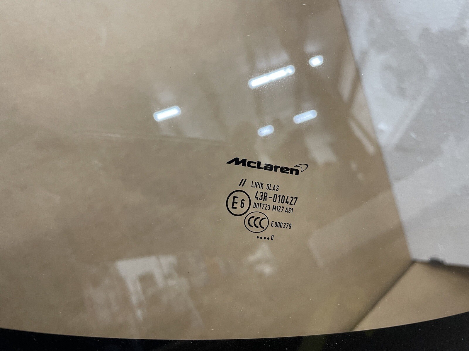 OEM Mclaren Senna XP windshield 2018 2019 2020 2021 2022