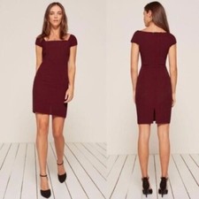 Reformation Maroon Burgundy Garnet Red Dress Sz XS Orlando?