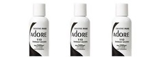 BL Adore Semi-Permanent Haircolor 110 Darkest Brown 4 oz - THREE PACK