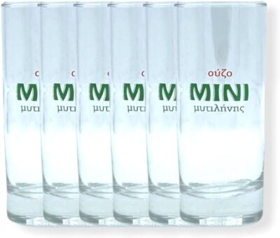 Ouzo Gläser Mini Mytilini | 14cl Füllmenge | 6er Set