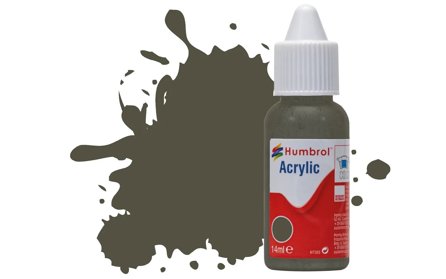 Humbrol DB0253 No.253 RLM 83 Dunkel-Grun Matt 14ml Acrylic Paint Dropper Bottle
