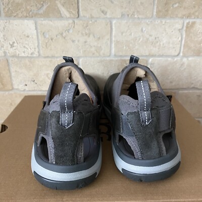 Teva Men’s Terra Float Fisher Sandals 9 Gray NWT‎ TEVA TERRA FLOAT ACTIVE SLIP-ON SPORTS GREY LEATHER SANDALS  main image 3